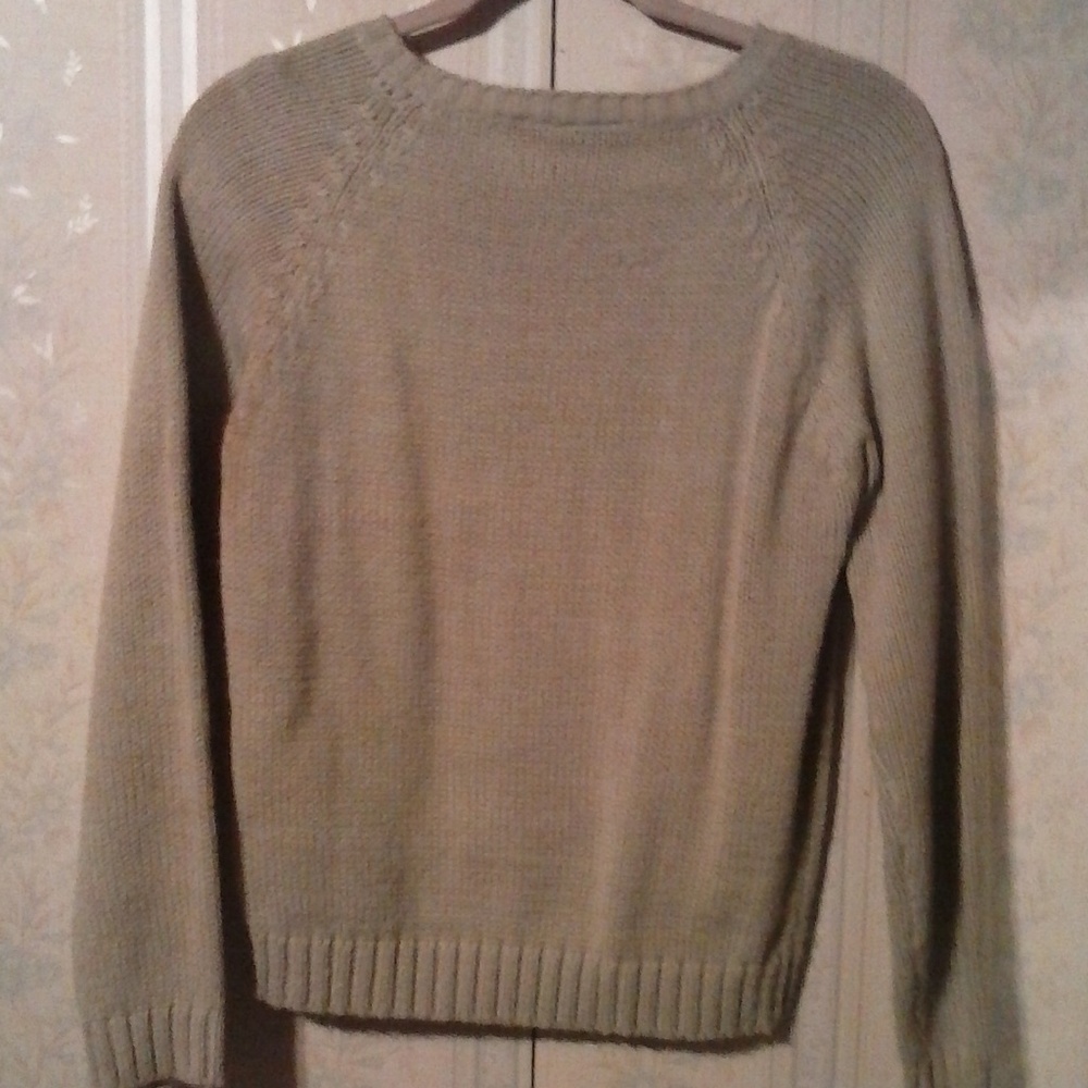 GOTHAM WOMEN'S GRAY TEXTURED PULLOVER SWEATER - Picture 4 of 4